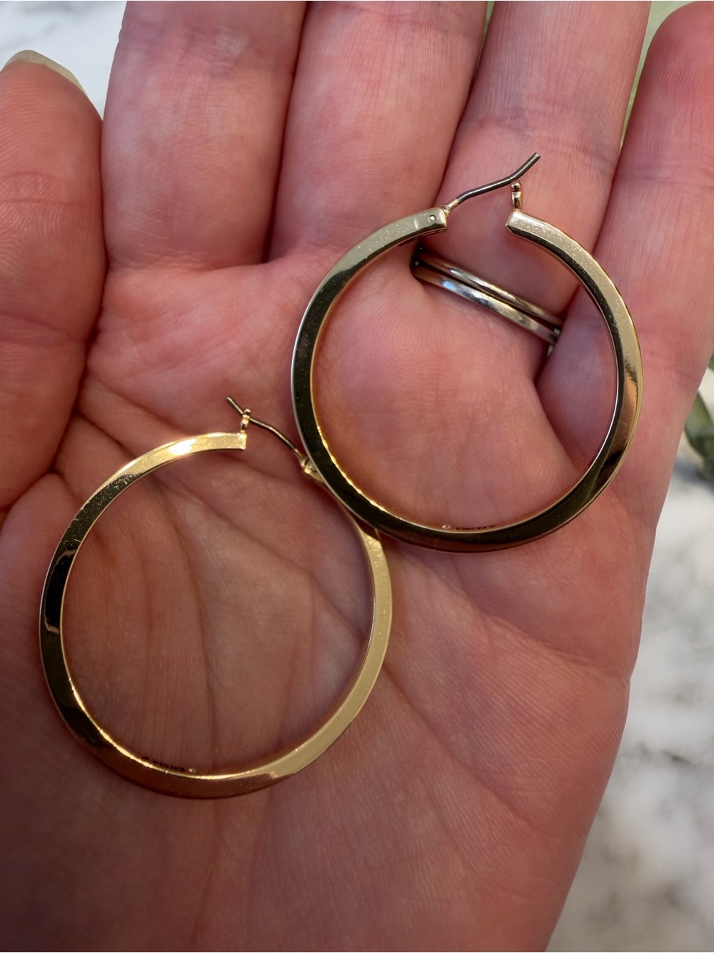Women’s DKNY Gold inspired Hoop Earring